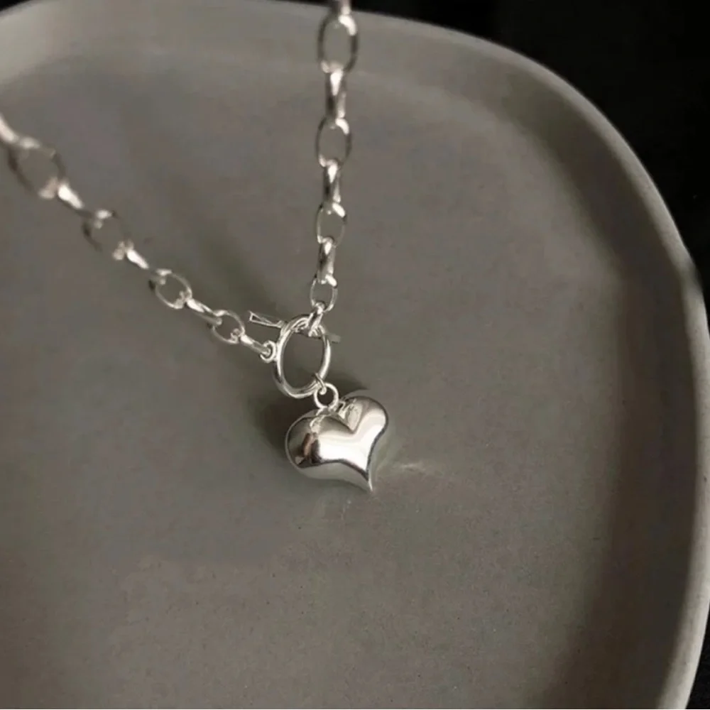 “18” 925 STERLING SILVER LOVE HEART NECKLACE, NICE NECKLACE, CUTE NECKLACE - Picture 4 of 5